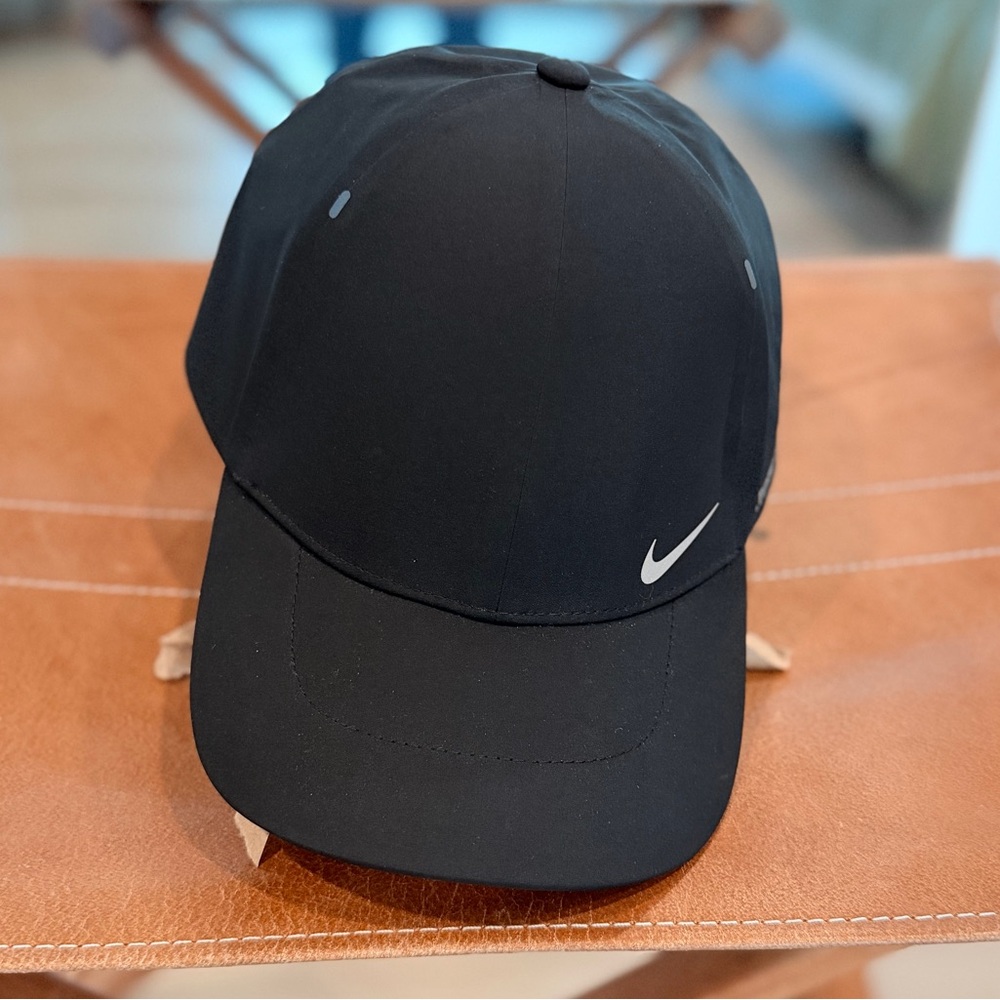 Nike Black Baseball Cap with White Swoosh
